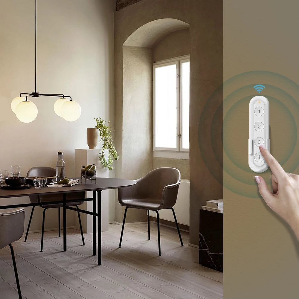 زر ضغط لاسلكي محمول Tuya Smart Life ZigBee 3.0، مفتاح تحكم عن بعد للمشاهد 1، 2، 3، 4 قنوات