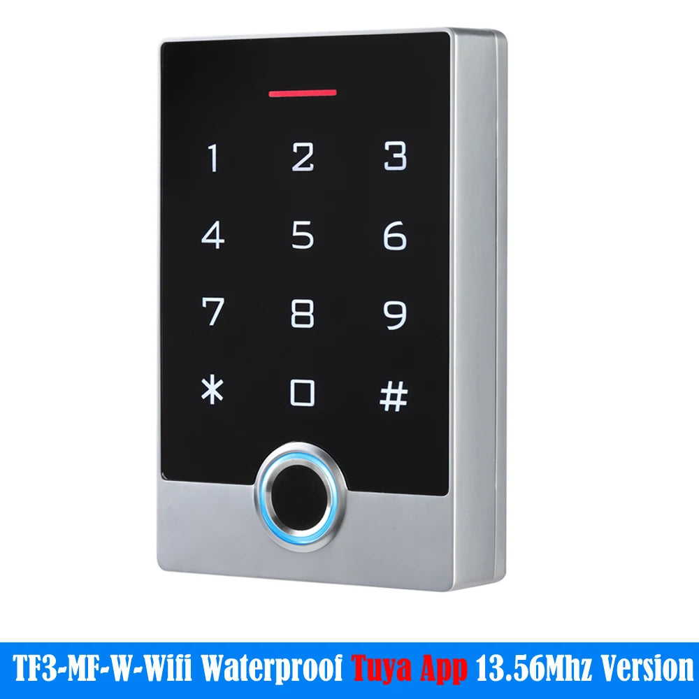 Tuya Smart WiFi Access Control System with Fingerprint/RFID/Keypad, Waterproof Door Opener & APP Control for Villa/Gate Security