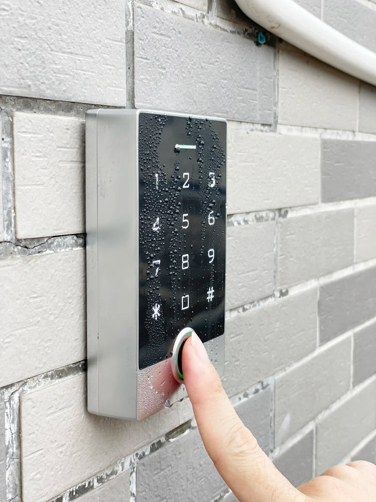 نظام التحكم في الوصول بالواي فاي من Tuya Smart مع بصمة الإصبع / RFID / لوحة المفاتيح، فتاحة أبواب مقاومة للماء والتحكم عبر التطبيق لأمن الفيلا/البوابة