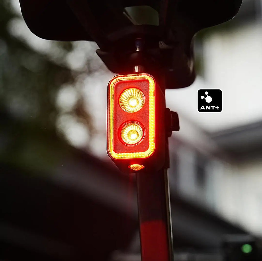 Magicshine SEEMEE 400 ضوء خلفي ذكي للدراجة مع ANT+، ضوء خلفي للدراجة 400 لومن، تحكم عبر جهاز Garmin، Wahoo لعدادات الدراجة