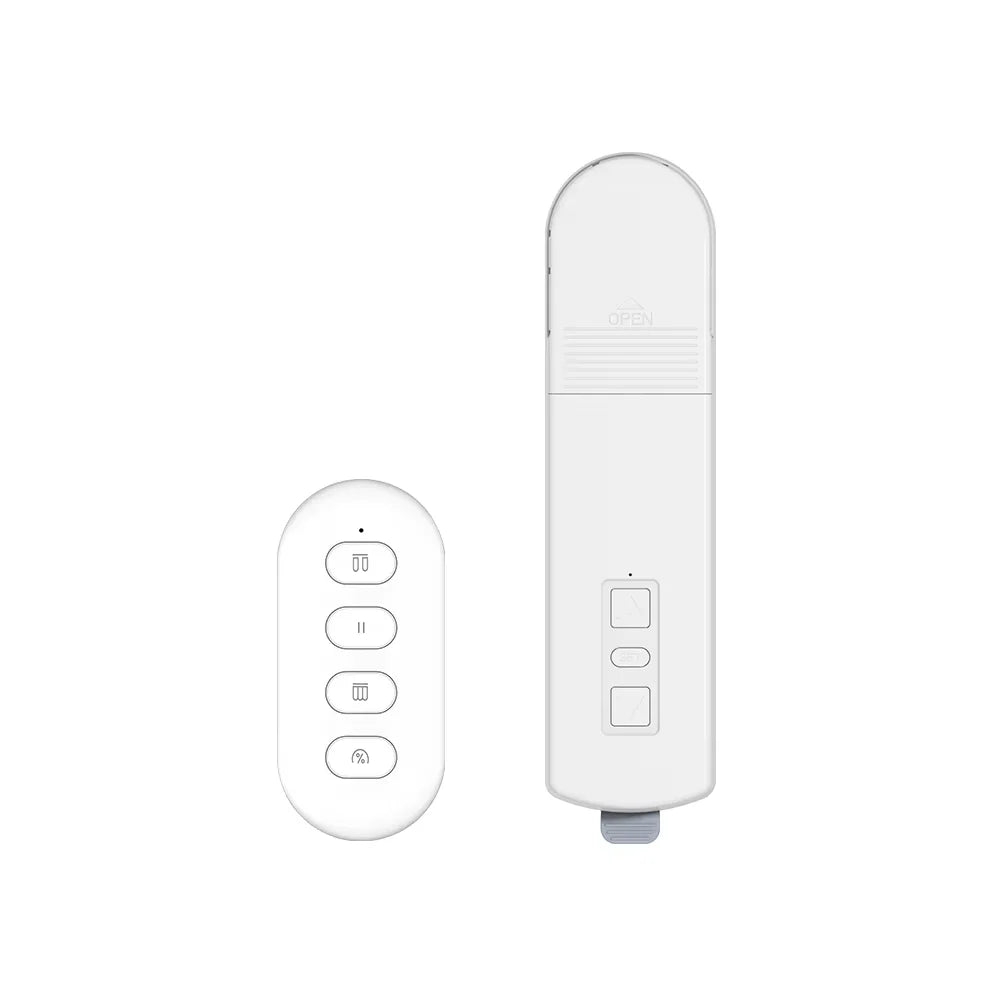 محرك ستارة كهربائي ذكي Zigbee من MANHOT نظام مفتاح ستارة بخمس حبات ستائر دوارة بسلسلة مع لوحة شمسية يعمل مع Tuya