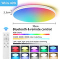 RGB مصباح سقف ذكي LED بقدرة 24 وات 40 وات مصابيح ليد RGB مصباح سقف تطبيق TUYA بلوتوث WIFI لديكور المنزل وغرفة النوم وغرفة المعيشة