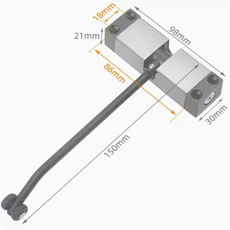 Home Invisible Door Hinge Automatic Closing Return Device Bedroom Door Spring Buffer Hinge Door Closers Indoor Hardware Supplies