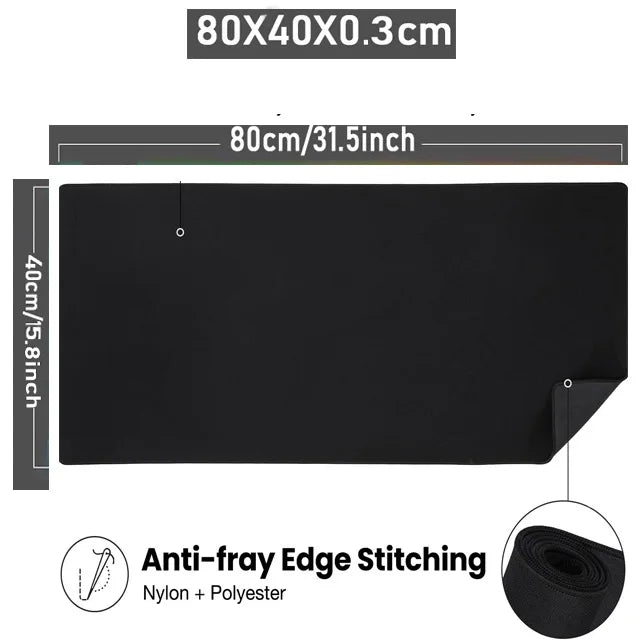 RGB Gaming Mouse Pad, 31.5 x 11.8 Inch Oversized Mouse Mat with 14 Light Modes, Non-Slip Rubber Base, Large Keyboard Pad for PC
