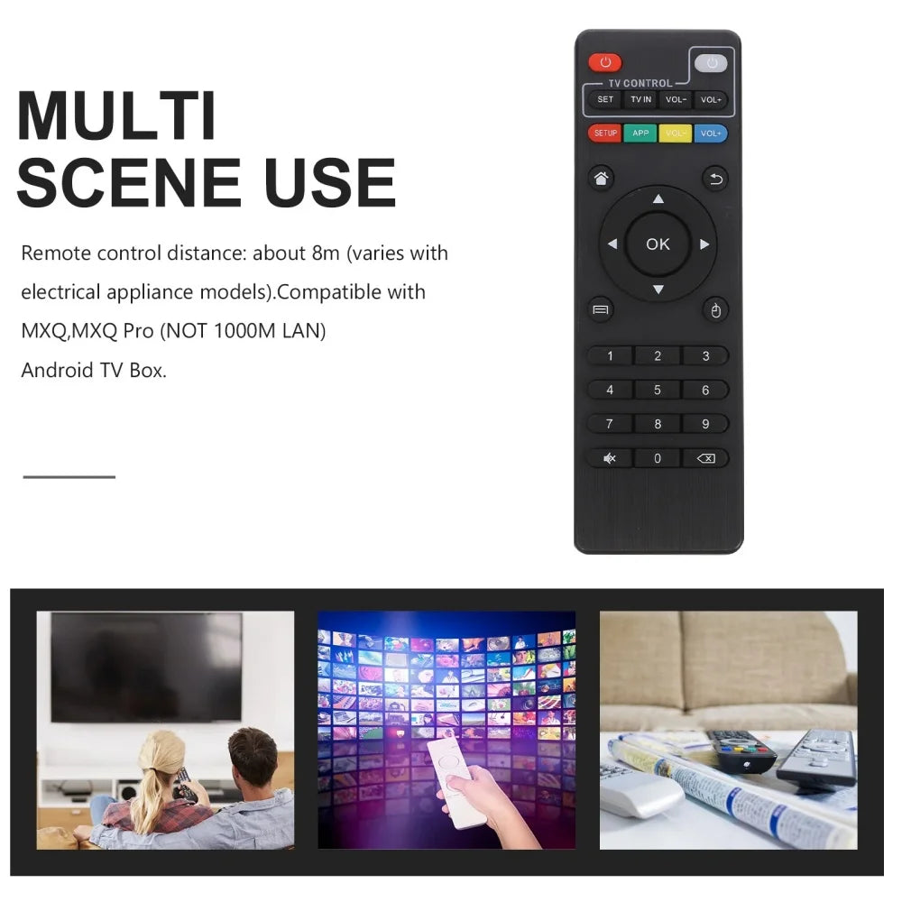 جهاز تحكم عن بعد عالمي لجهاز X96 X96mini X96W Android TV Box IR للتحكم في جهاز الاستقبال X96Q مزود بوظيفة KD