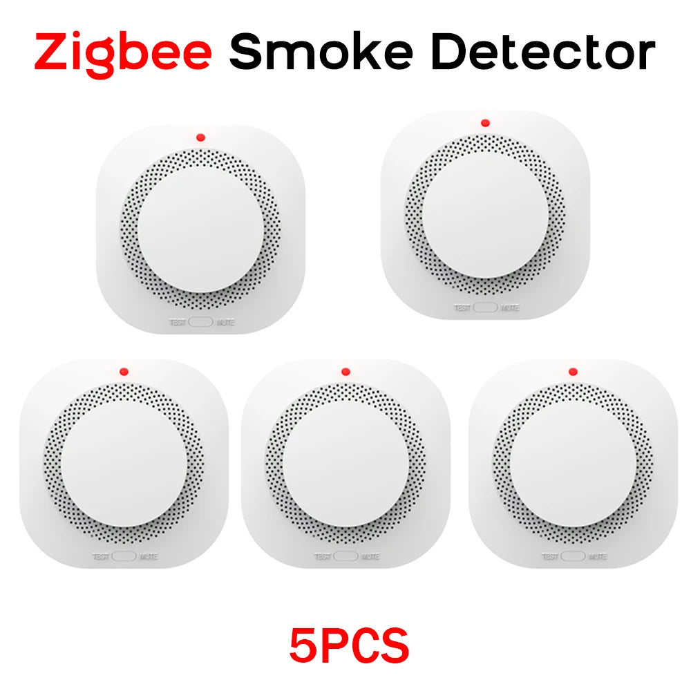 Tuya WiFi ZigBee Smart Smoke Detector Sensor Home Security Fire Protection Smoke Alarm For Security System Via Smart Life APP