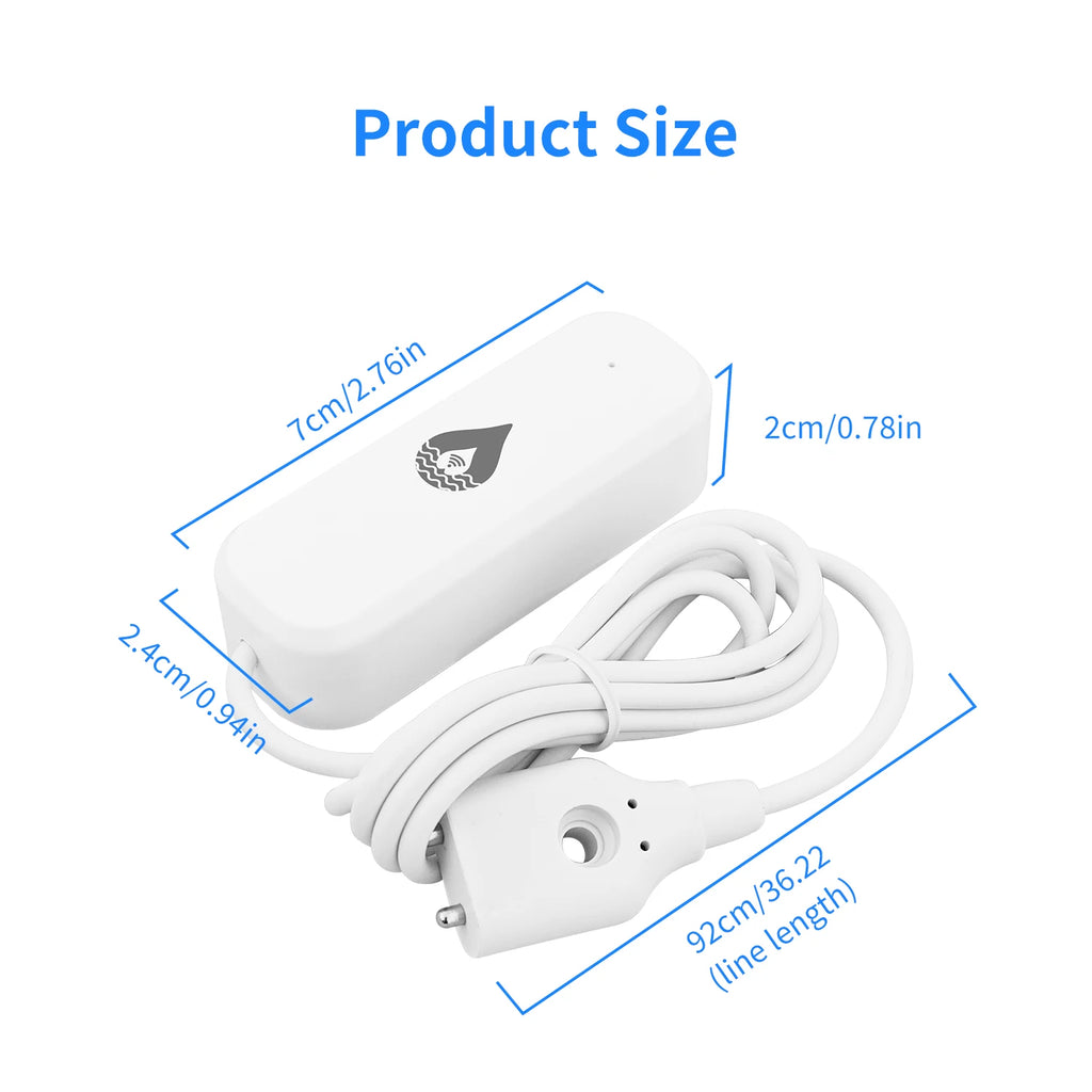 Tuya Zigbee Water Leak Detector WiFi Flood Sensor Smart Life APP Remote Control Automation Residential Zigbee Water Leak Sensor