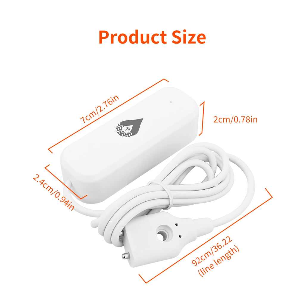 Tuya Zigbee Water Leak Detector WiFi Flood Sensor Smart Life APP Remote Control Automation Residential Zigbee Water Leak Sensor