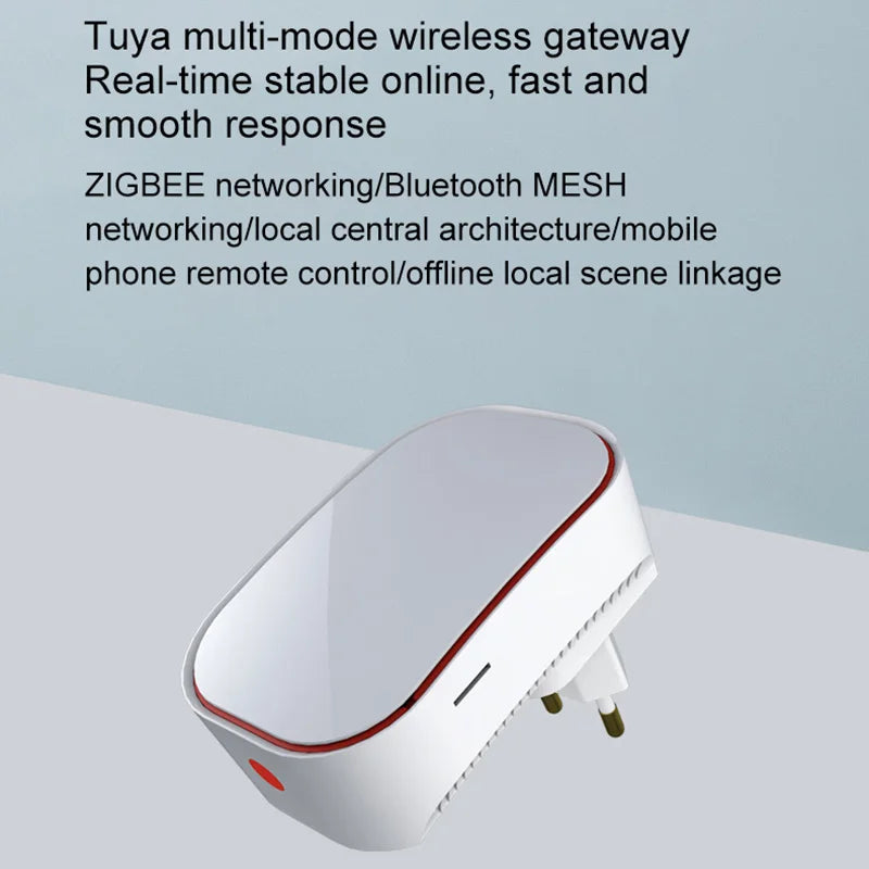 Tuya Zigbee 3.0 بلوتوث Ble Mesh واي فاي لاسلكي بوابة محور جسر أتمتة تحكم عن بعد حياة ذكية 220 فولت قابس الاتحاد الأوروبي/الولايات المتحدة/المملكة المتحدة