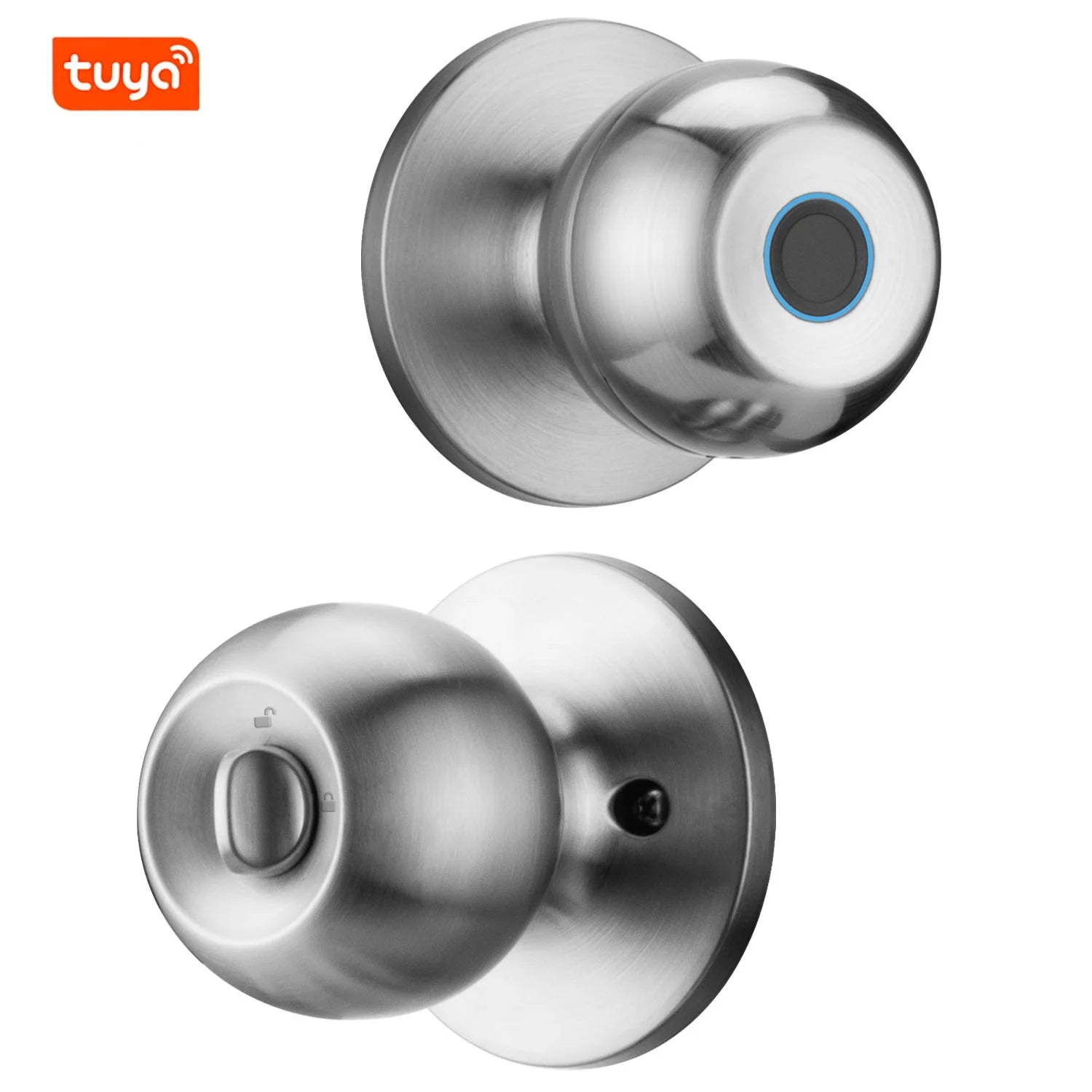Smart Lock Door With Bluetooth Tuya Smart Life Products Fingerprint Lock Key Unlock Security Door Entry Home House Apartment