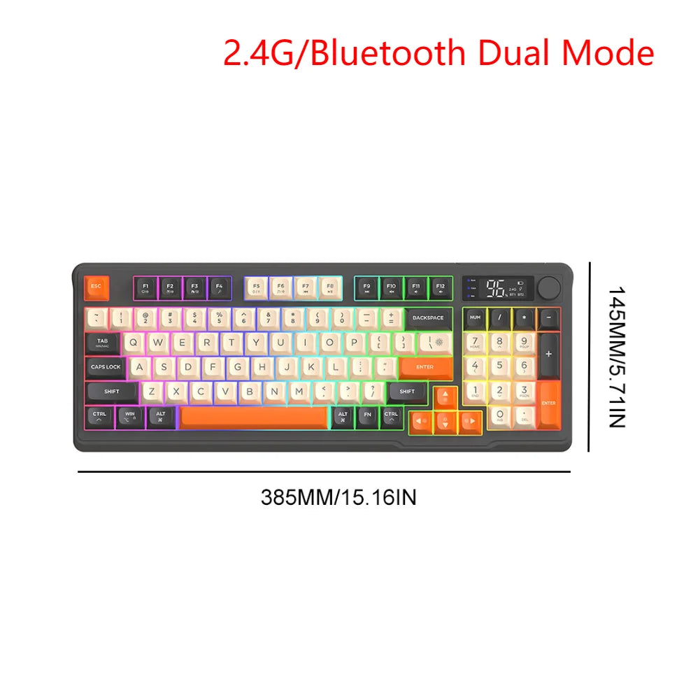 لوحة مفاتيح وماوس ألعاب RGB سلكية/لاسلكية للكمبيوتر الشخصي، لوحة مفاتيح ألعاب USB بإضاءة خلفية للكمبيوتر المحمول