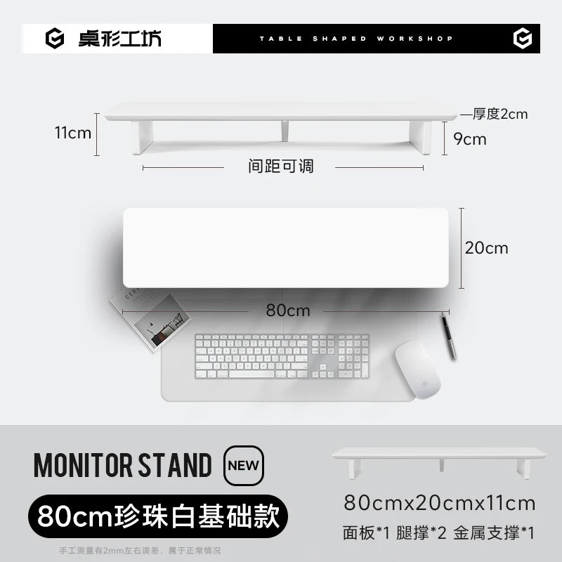 Z3 Pro Modular Monitor Riser Solid Wood Desktop Elevator Stand Computer Screen Stand Ergonomic Office Desk Organizer System