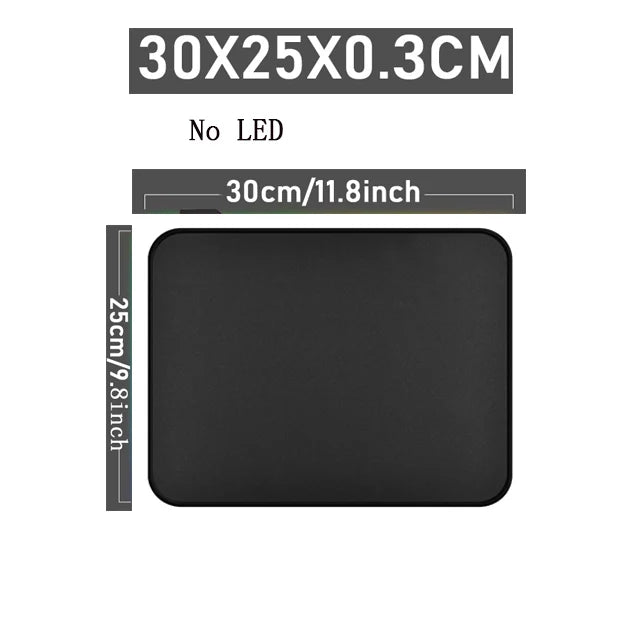 RGB Gaming Mouse Pad, 31.5 x 11.8 Inch Oversized Mouse Mat with 14 Light Modes, Non-Slip Rubber Base, Large Keyboard Pad for PC