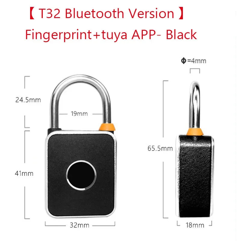 قفل بصمة ذكي بدون مفتاح خزانة أمان بكلمة مرور مقاومة للسرقة تتحكم فيها تطبيقات TTLOCK/Tuya قفل باب بيومتري ببصمة الإبهام