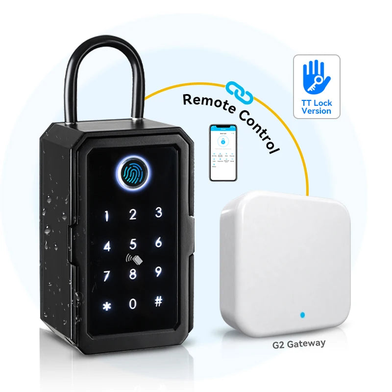 Cerradura Fechadura Entry  tt lock Fingerprint Smart Life App Slide X5 Main Door Wifi Smart Door Lock Key box Tuya