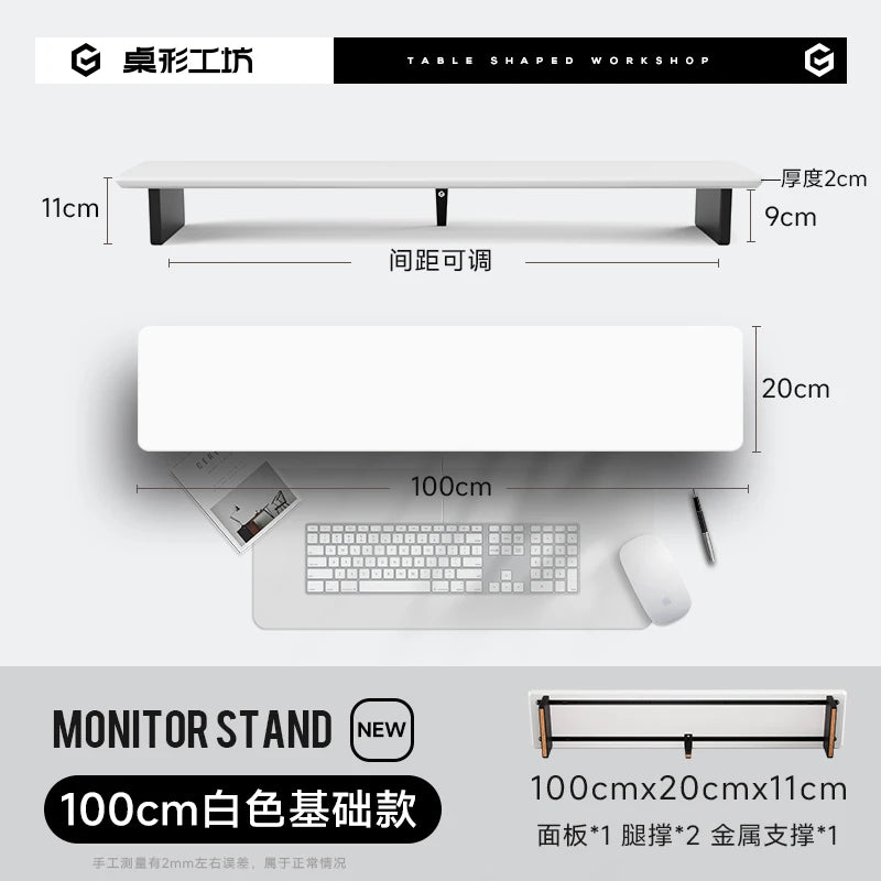 Z3 Pro Modular Monitor Riser Solid Wood Desktop Elevator Stand Computer Screen Stand Ergonomic Office Desk Organizer System