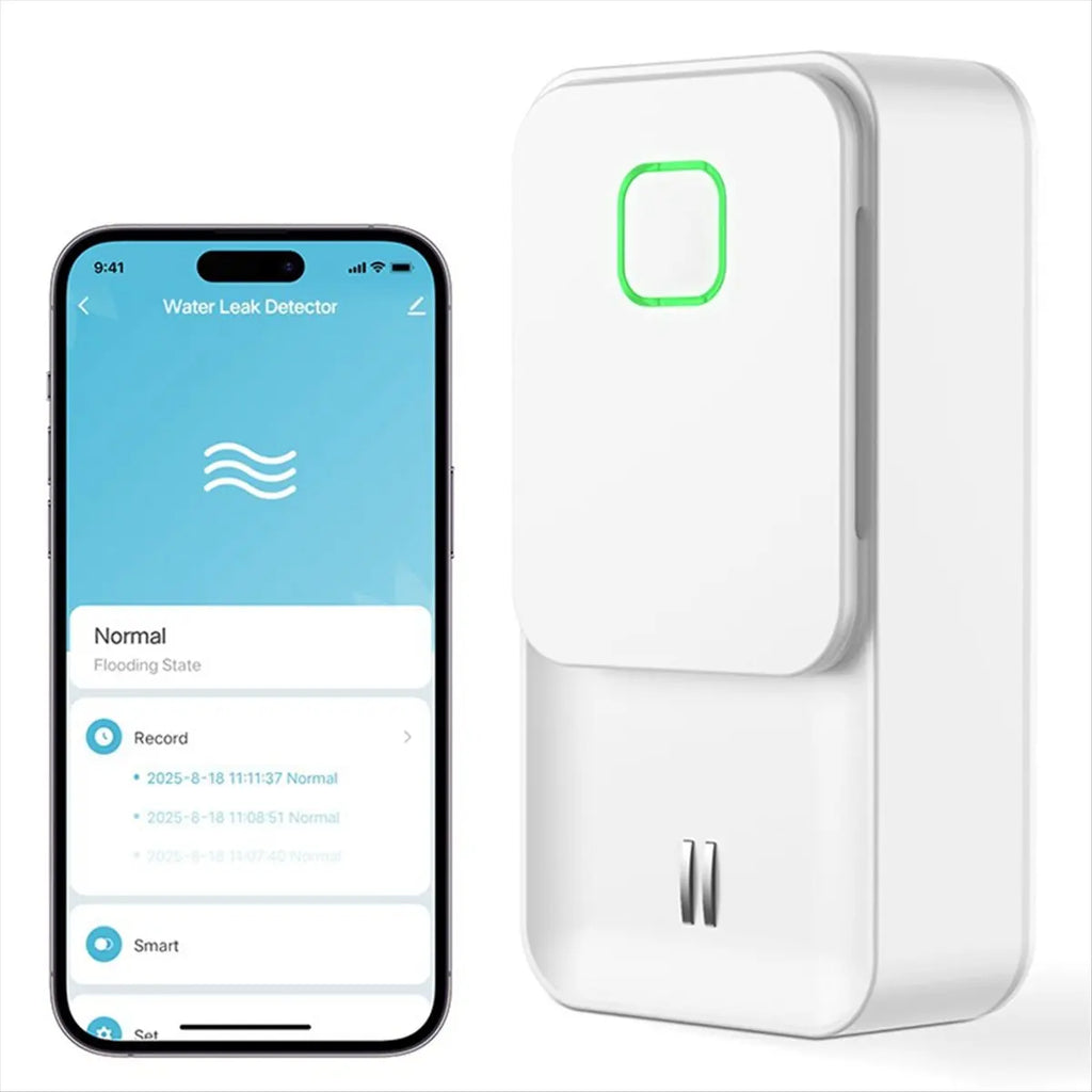 Punctual - مستشعر تسرب المياه الذكي Tuya WiFi 90dB إنذار تسرب مستشعر مستوى المياه ذو الوجهين مراقبة عن بعد للمنزل الذكي