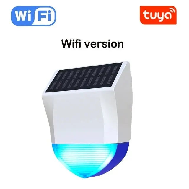 Tuya Smart For Zigbee/Wifi Siren Alarm Waterproof Outdoor With Solar And USB Power Supply Optional 95dB Remote Control