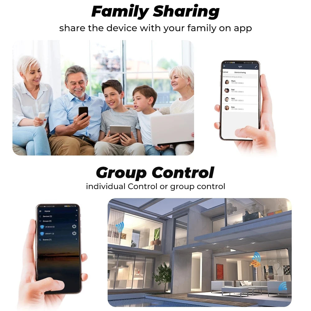 مفتاح واي فاي تويا، وحدة ترحيل صغيرة ذكية للمنزل، تطبيق Smart Life للتحكم اللاسلكي عن بعد بالصوت، مفتاح مؤقت أليكسا