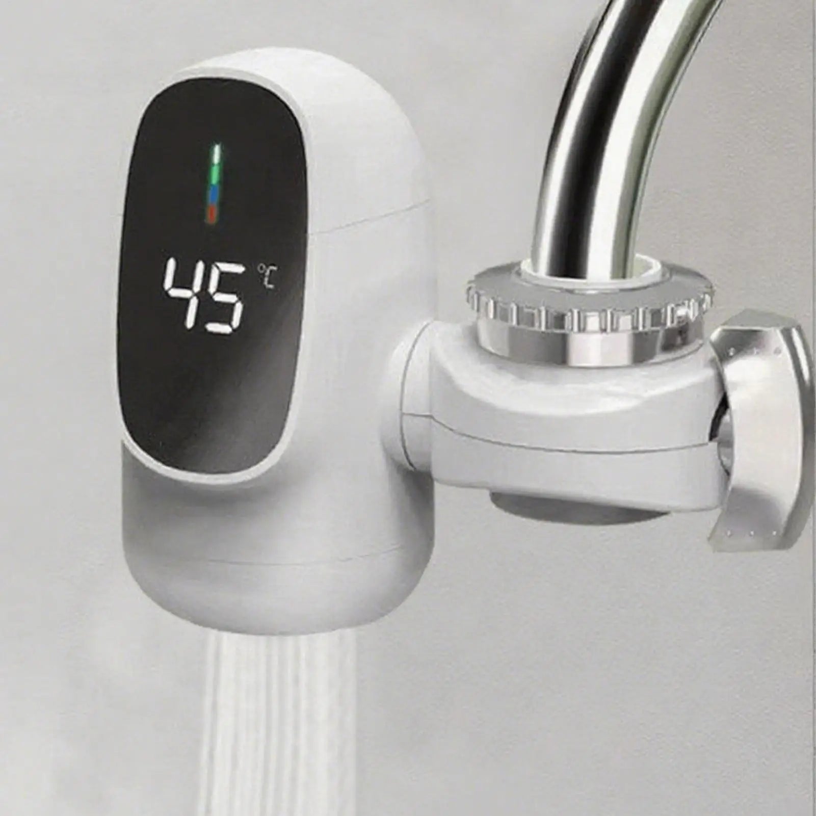 Electric Heating Faucet Fast Heating Tap Water Faucet with Led Digital Display Tap Accessories for Restroom Hotel Kitchen
