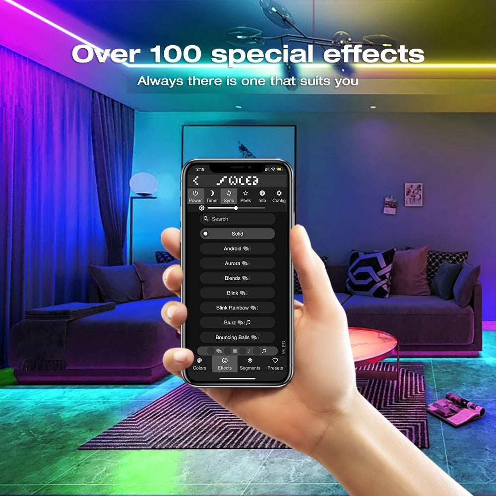 وحدة تحكم شريط رقمي ESP32 WLED RGB RGBW تدعم شرائط WS2811 SK6812 SM16703P WS2812B وتطبيقات الويب وMQTT وHome Assistant Automation