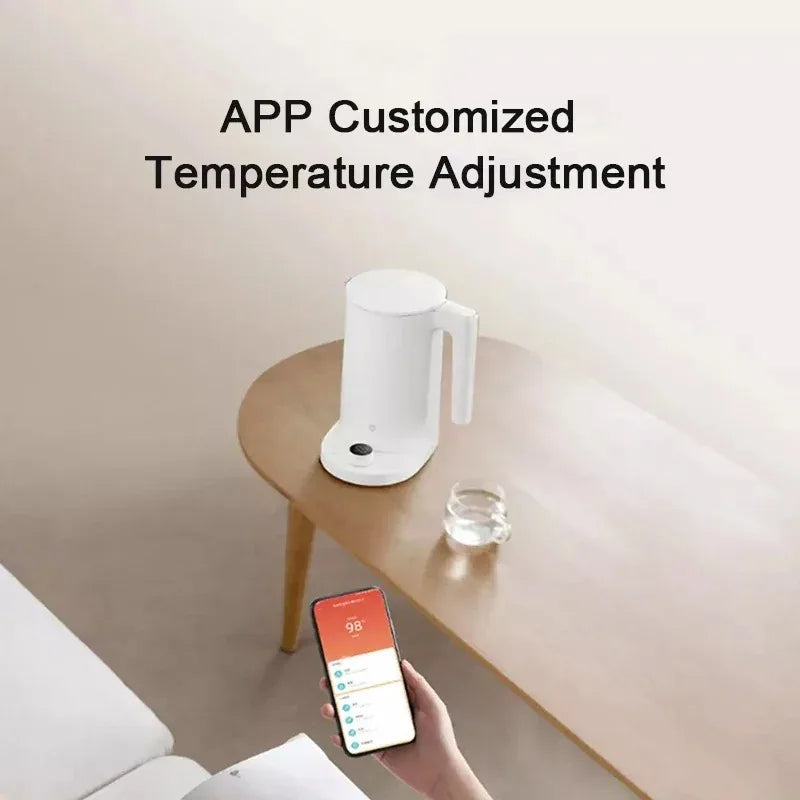 غلاية MIJIA الذكية 2 برو الجديدة غلايات كهربائية أدوات مطبخ شاشة LED عرض درجة حرارة ذكية ثابتة 24 ساعة سماور 220 فولت