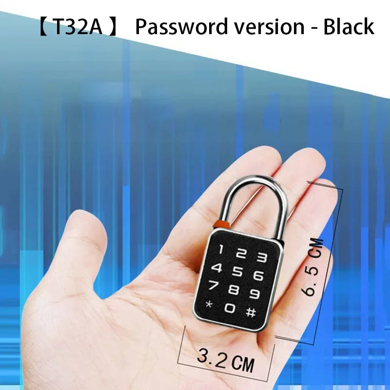 قفل بصمة ذكي بدون مفتاح خزانة أمان بكلمة مرور مقاومة للسرقة تتحكم فيها تطبيقات TTLOCK/Tuya قفل باب بيومتري ببصمة الإبهام