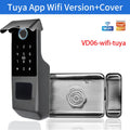 قفل ذكي خارجي مقاوم للماء مع لوحة مفاتيح رقمية للتحكم عن بعد، أمن حيوي Tuya/TTLOCK لباب البوابة