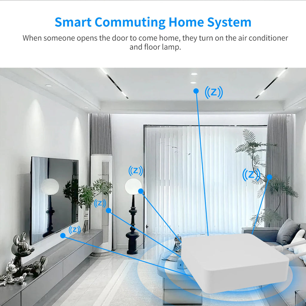 لوحة تحكم المنزل الذكي Tuya Zigbee Hub، بوابة سلكية، أتمتة سكنية، تدعم أليكسا للتحكم في الحياة الذكية