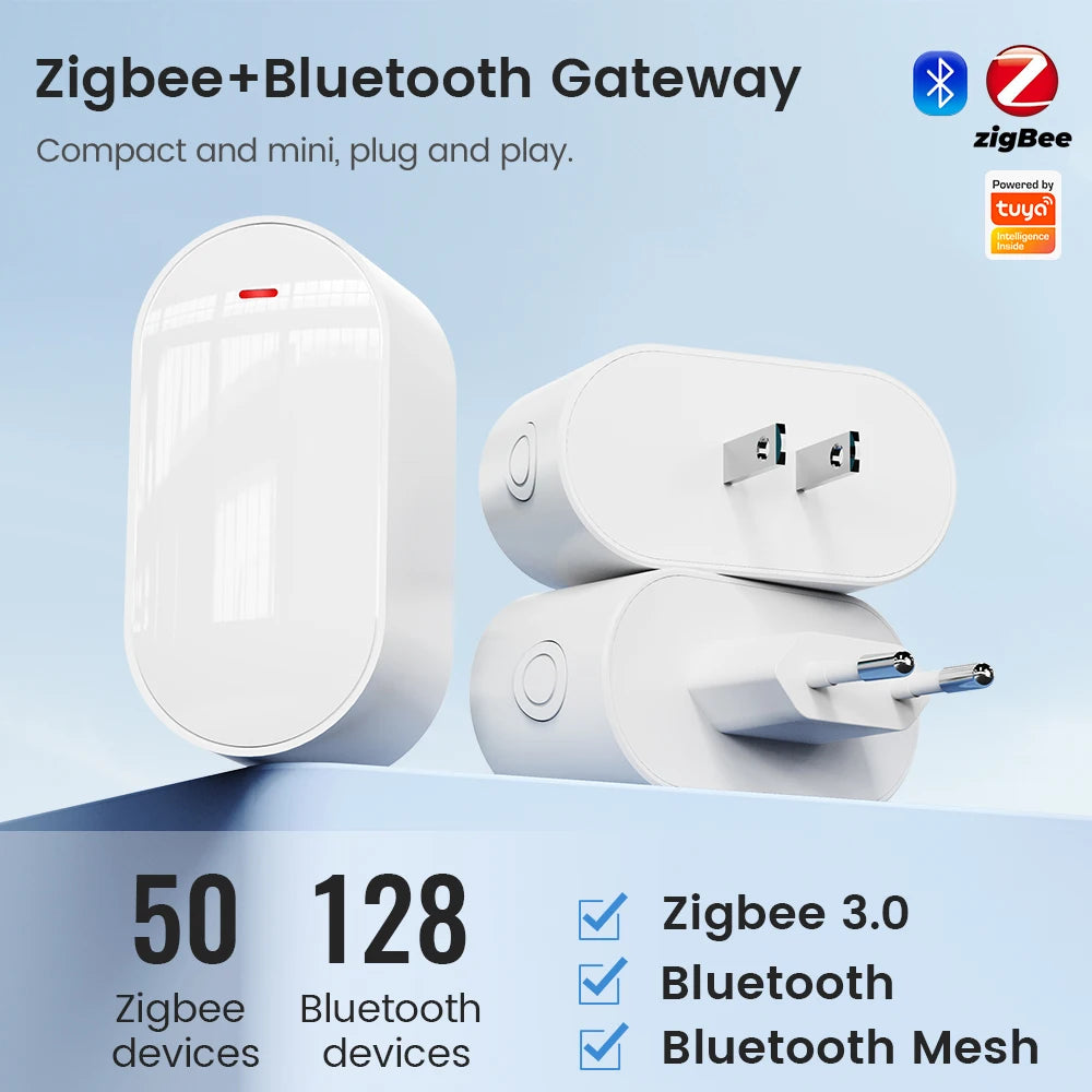 موزع بوابة Zigbee 3.0 صغير، يدعم تقنية Bluetooth Mesh، للتحكم الذكي عن بعد، بوابة Tuya متعددة الأوضاع، جسر لاسلكي يعمل مع Alexa