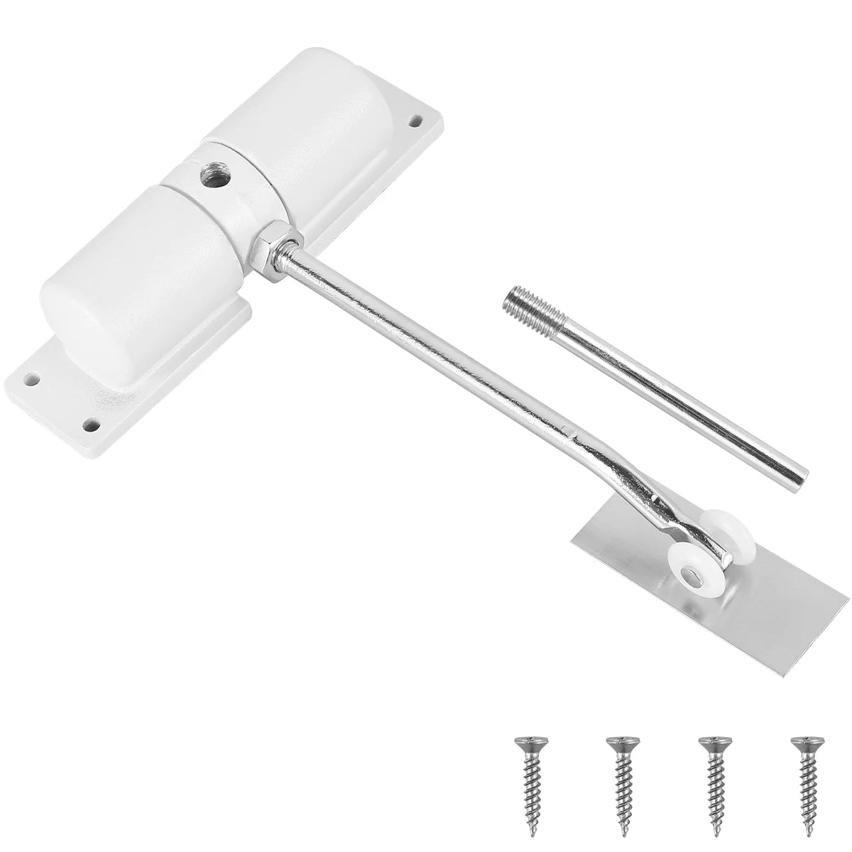 2/1PCS Automatic Door Closer Adjustable 30kg Spring Door Closer Door Hardware for Left-Handed Right-Handed Doors