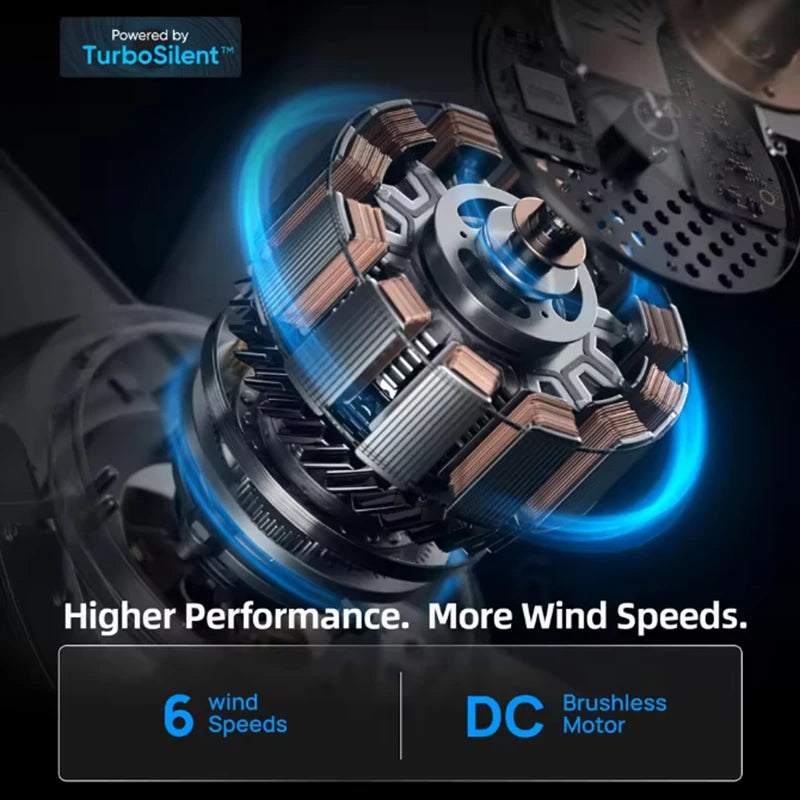 مروحة سقف ذكية عصرية غير مرئية مزودة بإضاءة LED ومحرك DC حجم هواء كبير وجهاز تحكم عن بعد لغرفة النوم وغرفة الطعام
