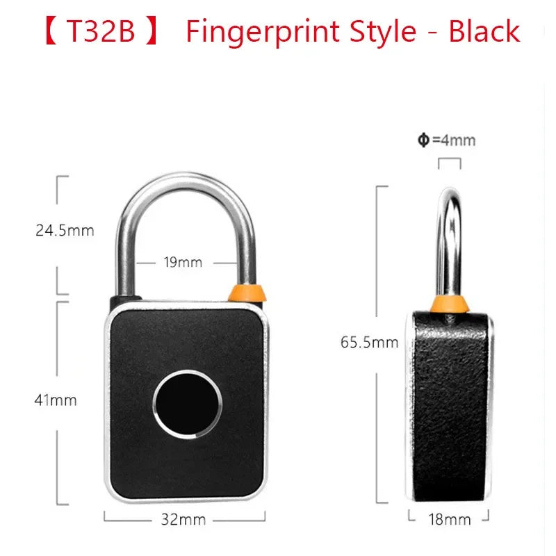 قفل بصمة ذكي بدون مفتاح خزانة أمان بكلمة مرور مقاومة للسرقة تتحكم فيها تطبيقات TTLOCK/Tuya قفل باب بيومتري ببصمة الإبهام