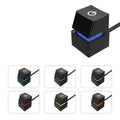 مفتاح تشغيل إيقاف تشغيل الكمبيوتر المكتبي بضوء RGB LED بطول 2 متر، وزر إعادة الضبط الخارجي للوحة الأم للكمبيوتر، وكابل تمديد مفتاح التشغيل