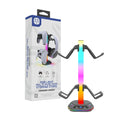 حامل جهاز تحكم RGB لأجهزة PS5/XBOX، مع 9 أوضاع إضاءة وحامل سماعات رأس للمكتب، وحامل سماعات رأس وخطاف تحكم قابل للفصل