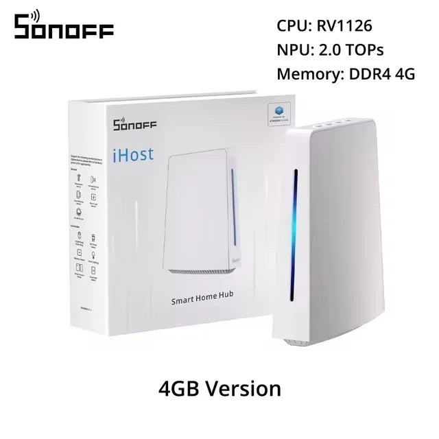 SONOFF IHost AlBridge Smart Home Hub Gateway متعدد الأوضاع للتحكم عن بعد اللاسلكي عبر شبكة الواي فاي والشبكة المحلية، مع أتمتة محلية لمعظم الأجهزة