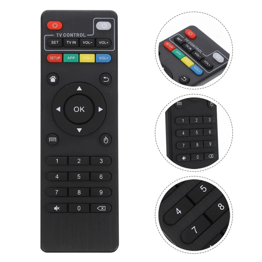 جهاز تحكم عن بعد عالمي لجهاز X96 X96mini X96W Android TV Box IR للتحكم في جهاز الاستقبال X96Q مزود بوظيفة KD