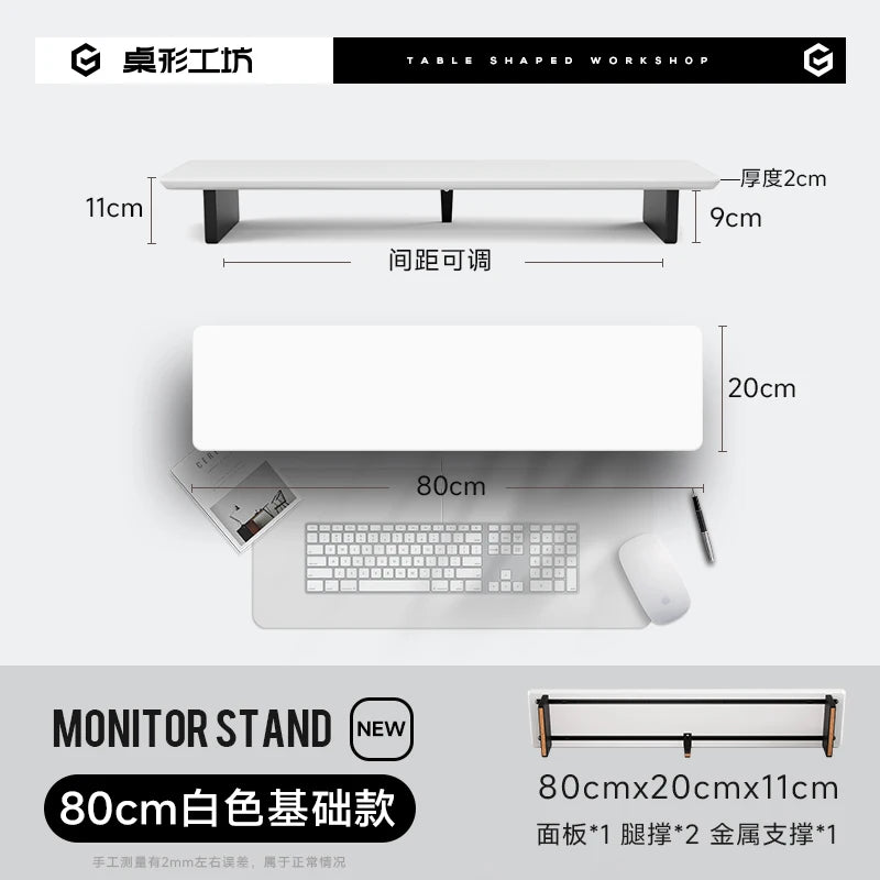 Z3 Pro Modular Monitor Riser Solid Wood Desktop Elevator Stand Computer Screen Stand Ergonomic Office Desk Organizer System