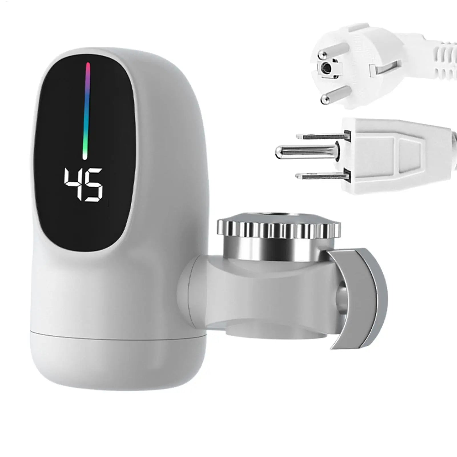 Electric Heating Faucet Fast Heating Tap Water Faucet with Led Digital Display Tap Accessories for Restroom Hotel Kitchen