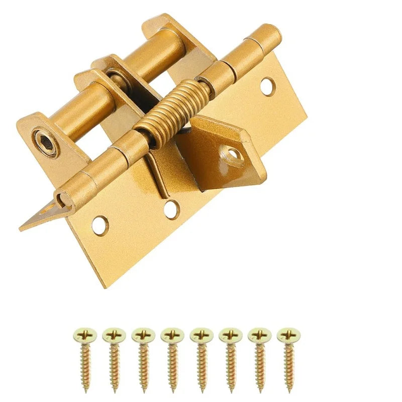 New 3 In 1 Automatic Self Closing Door Hinges with Positioning 90 Degrees Integrates Spring Hinge, Door Closer and Door Stopper