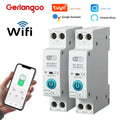 قاطع الدائرة الذكي Tuya WiFi MCB 1P+N 63A، مؤقت طاقة، عداد استهلاك كيلوواط ساعة للجهد والتيار، مفتاح حماية وتحكم صوتي عن بعد