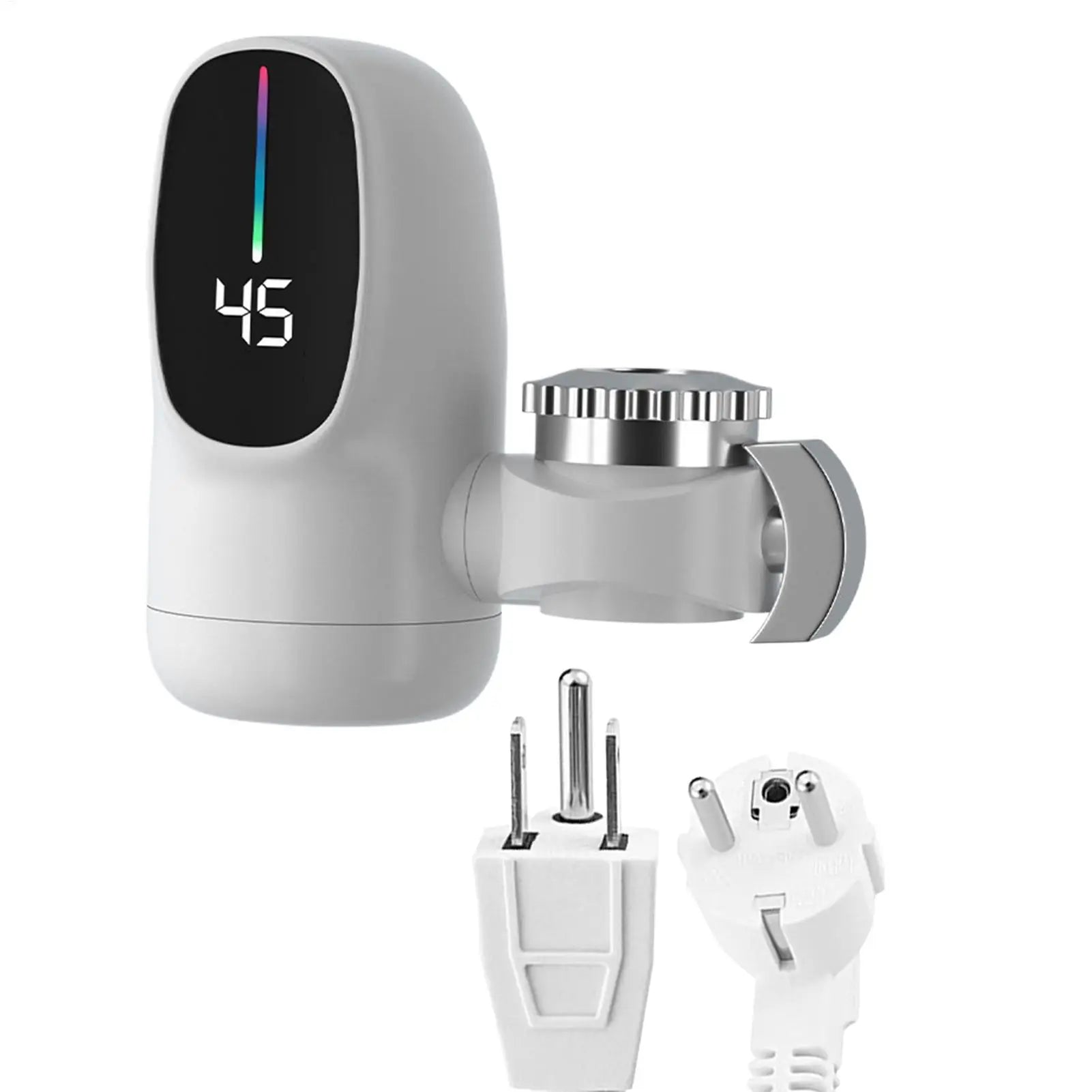 Electric Heating Faucet Fast Heating Tap Water Faucet with Led Digital Display Tap Accessories for Restroom Hotel Kitchen