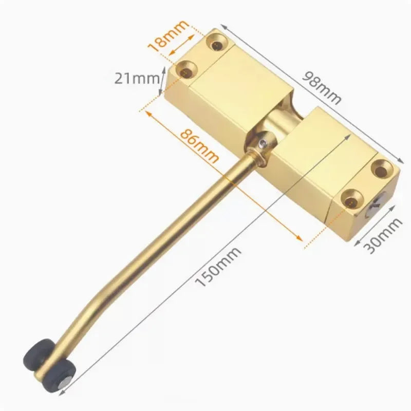 Home Invisible Door Hinge Automatic Closing Return Device Bedroom Door Spring Buffer Hinge Door Closers Indoor Hardware Supplies