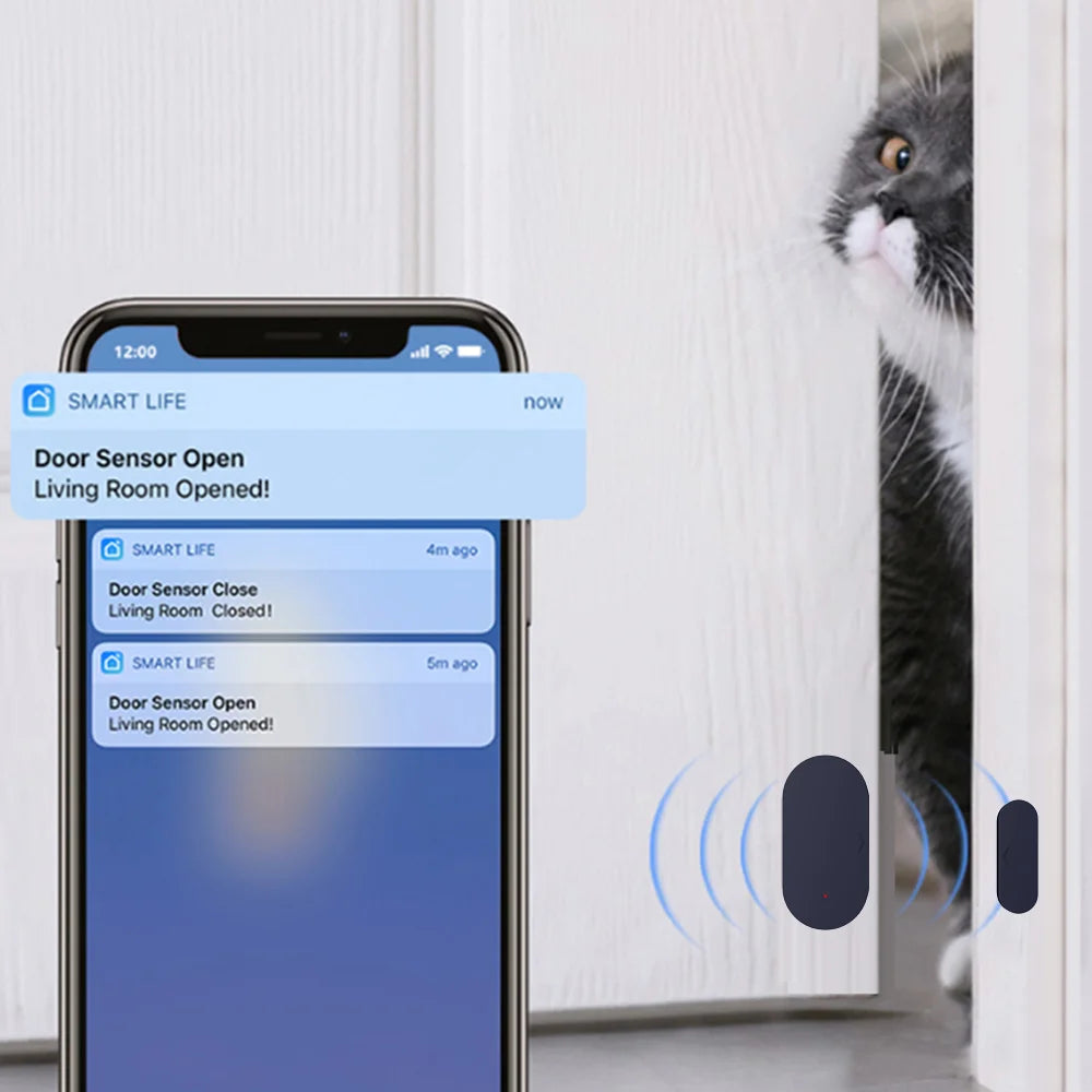 مستشعر باب ونافذة Tuya Zigbee 3.0 للتحكم عن بعد عبر التطبيق، يعمل مع Alexa Yandex ZHA Zigbee2Mqtt، يتطلب محور Zigbee