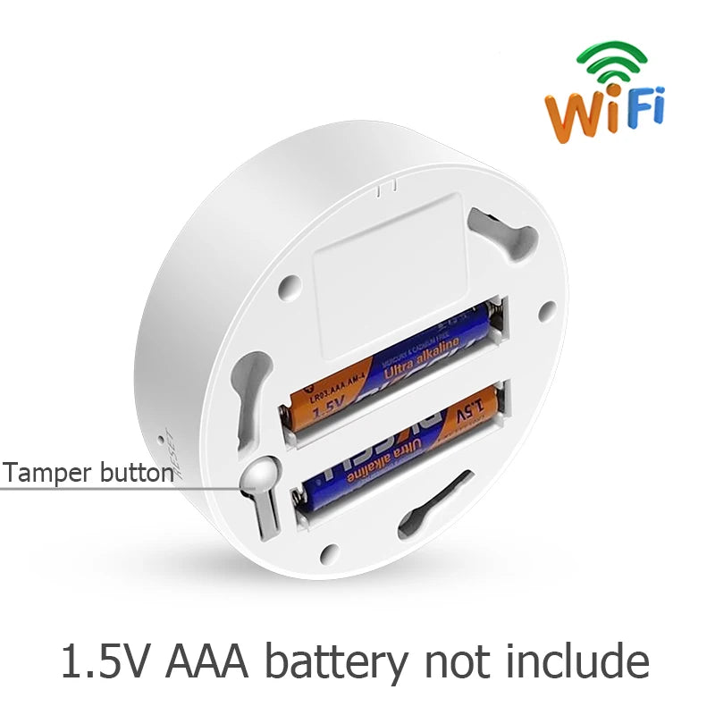 جهاز الكشف عن الدخان Tuya WiFi مستشعر بصري لاسلكي إنذار حريق نظام أمان للمنزل والمطبخ تطبيق Smart Life تنبيه إنذار صوتي
