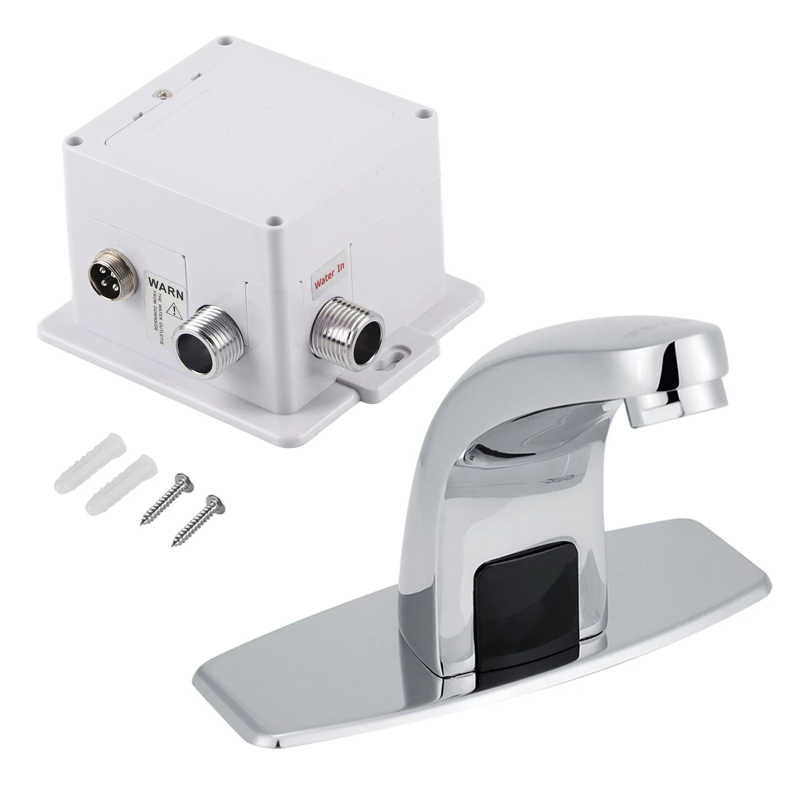 Automatic Infrared Sensor Water Faucet Kitchen Bathroom Sink Cold Sensor Water Tap with Control Box