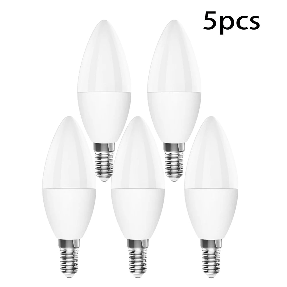 لمبة إضاءة ذكية SIXWGH 3.5 واط Wifi ملونة E14 LED RGB+أبيض فاتح وظيفة مؤقت خافتة تطبيق الحياة الذكية Tuay تدعم Aleax