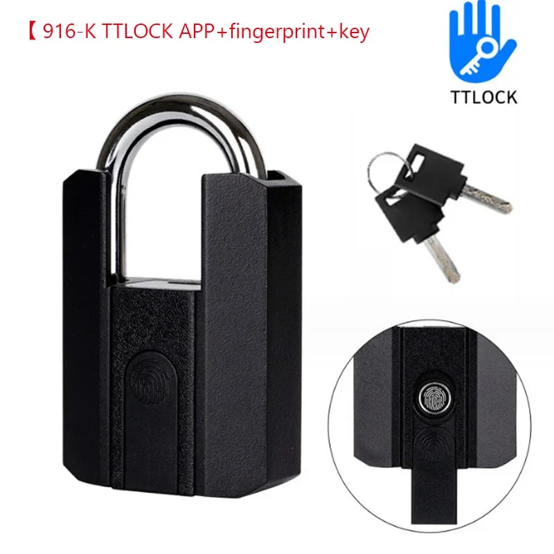 قفل بصمة ذكي بدون مفتاح خزانة أمان بكلمة مرور مقاومة للسرقة تتحكم فيها تطبيقات TTLOCK/Tuya قفل باب بيومتري ببصمة الإبهام