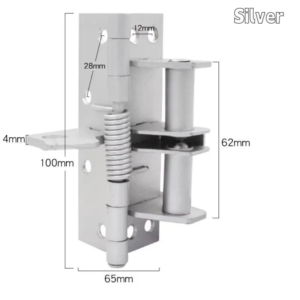 New 3 In 1 Heavy Duty Automatic Door Closer,Spring Hinges,90 Degree Positioning Door Stopper for Commercial/Residential Doors