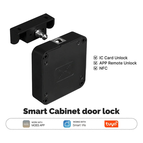 Drawer Electronic Lock Bluetooth-Compatible Keyless Smart Drawer Lock RFID Card Smart Electronic Lock for Furniture Drawer
